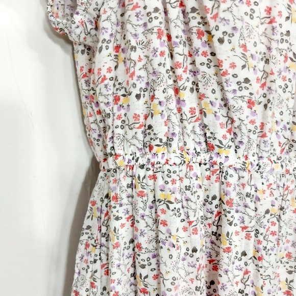 🔵BOGO FREE🔵 Indigo Rose Dress Tiered Peasant Cottage Core Sz XL - Picture 4 of 6